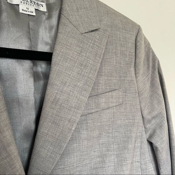 Pendleton Gray Womens Suit Coat or Blazer Size 10P - Picture 5 of 7